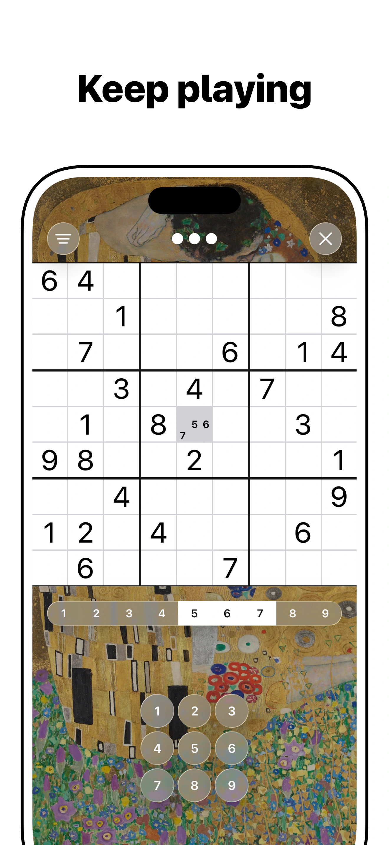 Completed puzzle artwork in Sudoku Art: No Ads on iPhone
